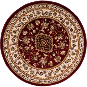 Flair Rugs Червен кръгъл килим 133x133 cm Sherbone - Flair Rugs (503119368392)
