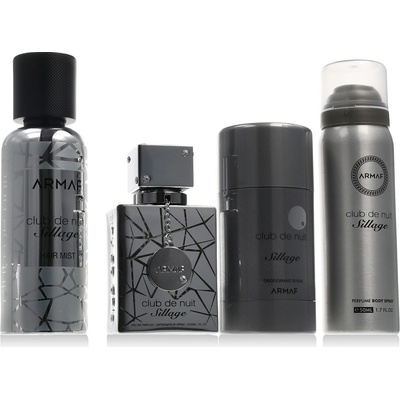 Armaf Club De Nuit Sillage - EDP 30 ml + tělový sprej 50 ml + vlasový sprej 55 ml + tuhý deodorant 75 g