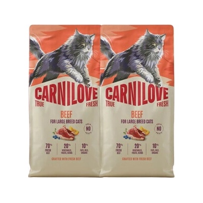 CARNILOVE True Fresh Cat Beef Adult Large 2 x 6 kg