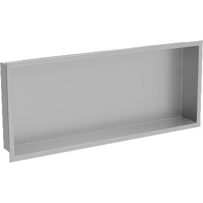 Mexen X-Wall-R нишева полица с яка 75 x 30 см, инокс - 1910753010 (1910753010)