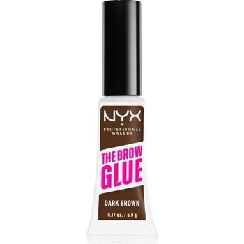 NYX Professional Makeup The Brow Glue Instant Brow Styler tónovací gel na obočí s extrémní fixací 04 Dark Brown 5 g