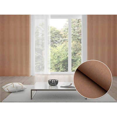 Biante 100% zatemňovací záves Blackout BKW-203 Hnedé žíhanie 130x260 cm