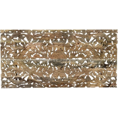 Lakšmi Obraz na zeď Retro 70 × 140 × 2,5 ručně vyřezávaný z masivu mango – Hledejceny.cz