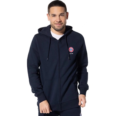 Fan-shop Bayern Mnichov Hooded Zip modré