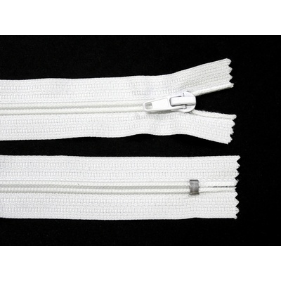 Spirálový zip no.5 nerozepínací 12cm bílý