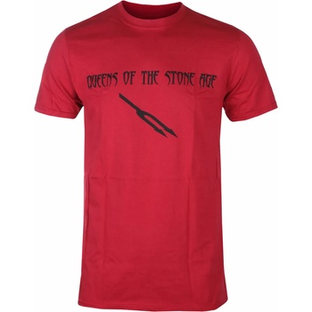 ROCK OFF Мъжка тениска Queen of the Stone Age - Deaf Songs - RED - ROCK OFF - QOTSATS10MR
