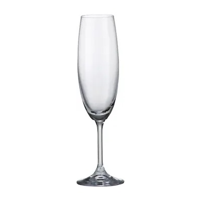 Crystalite Bohemia Silvia-Чаши за вино-флейта 220мл. -6бр. -91l/4s415/0/00000/220-662 (071374)