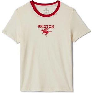 Brixton Дамска тениска Brixton Women's Pegasus Slim Crew Tee T-shirt - Vintage White - размер XS (916-5602-0111)