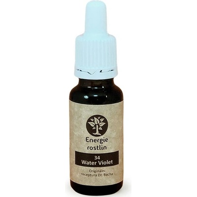 Energie rostlin Bachové esencie 34 Water Violet Esencia sociálne interakcie 20 ml
