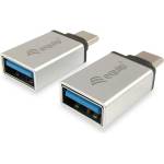 Equip Преобразувател Equip - 133473 (Преобразувател от USB-C към USB-A, мъжки/женски, сребърен) (133473)