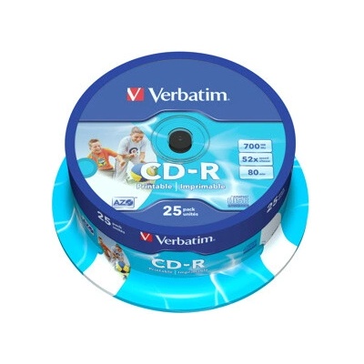 Verbatim CD-R 700MB 52x, AZO, cakebox, 25ks (43439)