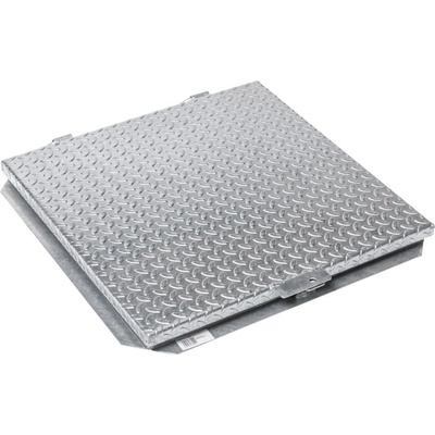 Pozinkovaný poklop 600 x 600 mm stříbrná