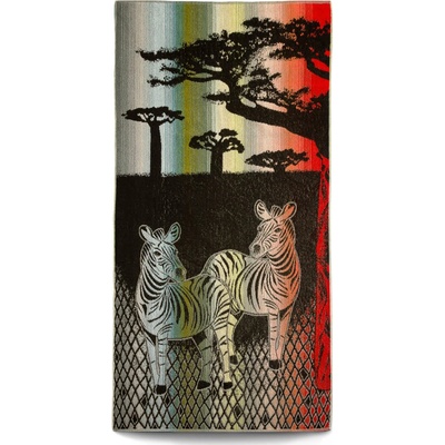 Veba ZARA plážová osuška Africké léto zebra III. 75 x 150 cm