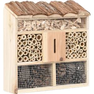 vidaXL Хотел за насекоми, 30x10x30 см, чам (47242)