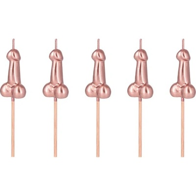 Ptákoviny CB Růžové svíčky penis na dort