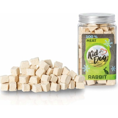 KIDDOG Super Premium 100% FD RABBIT CUBES králičí svalovina sušená mrazem 70 g
