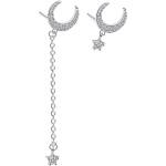 Silenti Jewelry Сребърни обеци "Луна