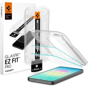 Spigen Стъклен протектор Spigen Glas. tR EZ-FIT Pro (AGL11809) (2 броя в комплект) - Samsung Galaxy A27 5G - Прозрачен