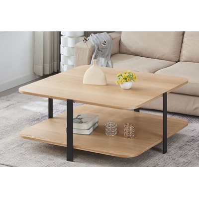 ЕВРОМАР Холна маса keisy натурален дъб / черно