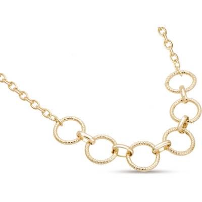 biju Pozlacený řetízek z kruhových článků 3002006