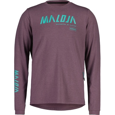 Maloja Мъжка фланелка с дълъг ръкав за колоездене Maloja HaunoldM. Cycling jersey - Stormy Lilac - размер XXL (056-4229-0515)