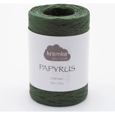 kremke soul wool Papírová příze Papyrus Waldgrün