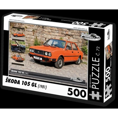 Retro-auta Škoda 105 GL 1981 500 dílků