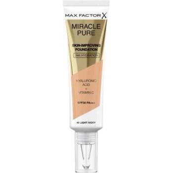 MAX Factor Miracle Pure Skin-Improving Foundation SPF30 подхранващ и хидратиращ фон дьо тен 30 ml нюанс 40 Light Ivory