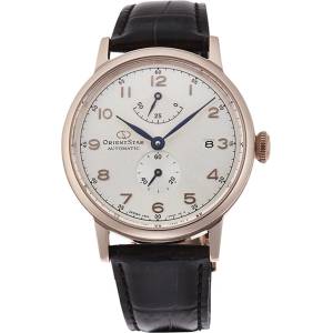 Orient Star RE-AW0003S Мъжки часовник - Автоматичен, Сив Циферблат, 39мм, Резерв 50ч, 50м Водоуст. , Кожена Каишка, Прозрачен Гръб Часовници
