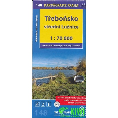 Cykloturistická mapa č. 148: Třeboňsko Střední Lužnice