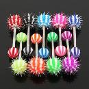 Šperky4U piercing do jazyka silikonový střapec PJ01196-PW