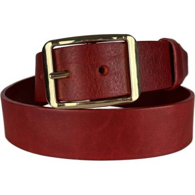 Penny Belts Dámský kožený opasek 53-R90 červený