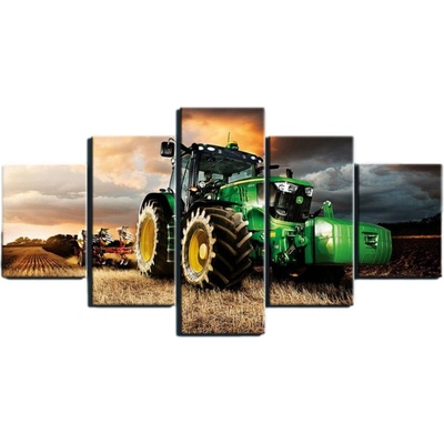 5 dílný obraz na plátně- Traktor .