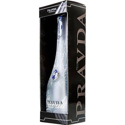 Vodka Pravda black 40% 1 l (karton)