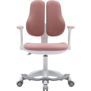 RFG Детски стол RFG Ergo Cute White, текстил, до 100 kg, розов