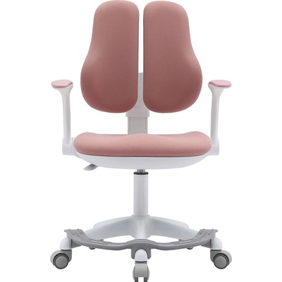 RFG Детски стол RFG Ergo Cute White, текстил, до 100 kg, розов