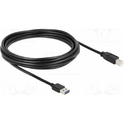 Delock 85553 USB 2.0 USB A zástrčka dvoustranná USB B vidlice 5m