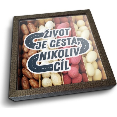 Sablio Mandle v čokoládě Život je cesta nikoliv cíl 4x 80 g