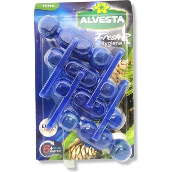 Alvesta ароматизатор за тоалетна чиния, Синя вода, 4 броя, Бор