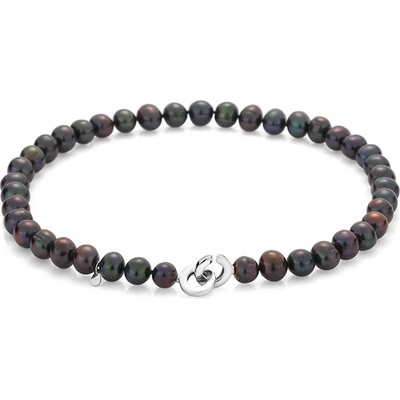 Swan Колие със сладководни черни перли 11-12mm R1062ANB Swan