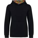 Kariban K4014 / Детско яке с качулка - черно/скейт графити 158-164 (20K014ze5w4)