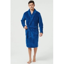 Howick Fleece Dressing Gown blue