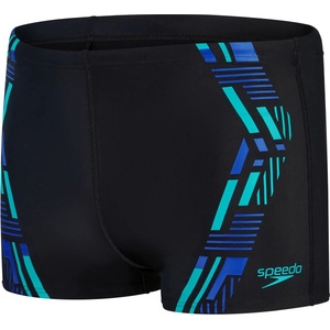 Speedo Мъжки къси панталони Speedo Tech Print Aquashorts Mens - Black/Blue