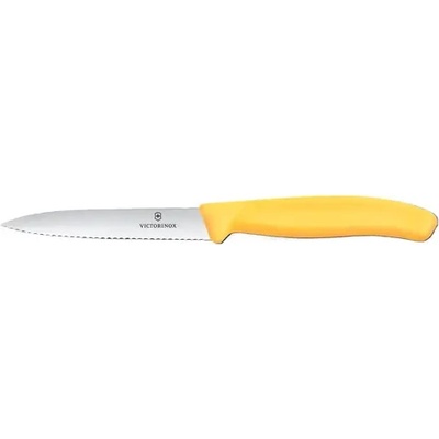 Victorinox Нож за плодове Swiss Classic 10см, назъбен, жълт (6.7738.C1)