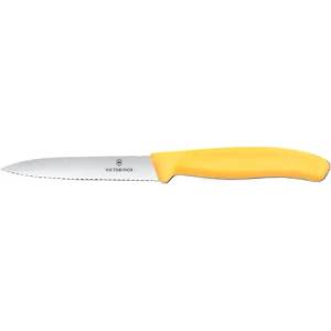 Victorinox Нож за плодове Swiss Classic 10см, назъбен, жълт (6.7738.C1)