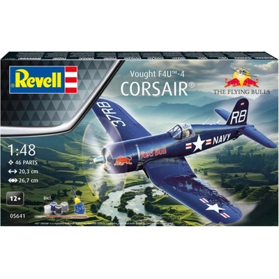 Revell Сглобяем модел Revell - Самолет Flying Bulls F4U-4 Corsair (R05641)
