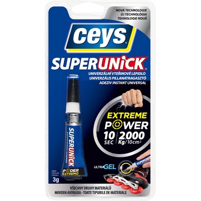 Ceys Superceys Unik gel univerzálne vteřinové lepidlo 3 g