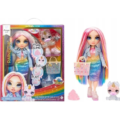 MGA Rainbow High Fashion Doll with Slime & Pet Amaya Raine
