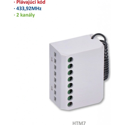 TM7000 řídicí jednotka s přijímačem, 2-kanálový, 433.92MHz