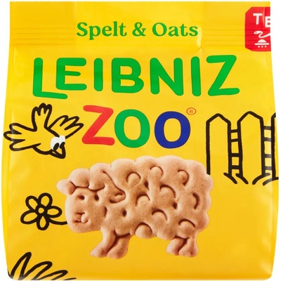 Bahlsen Leibniz Zoo Pšeničné sušenky se špaldovou moukou a ovesnými vločkami 100 g